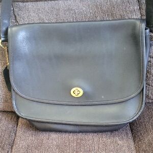 Coach Black Leather Crossbody Bag